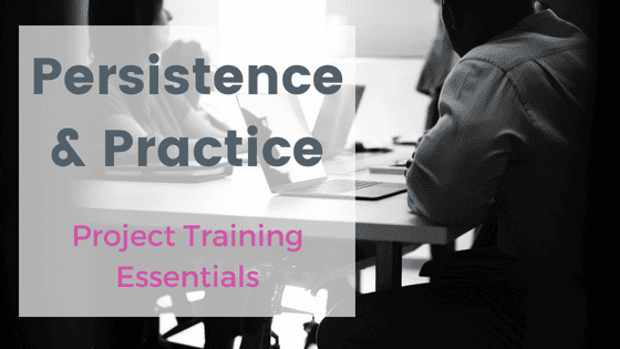 Persistence and Practice; Project training essentials