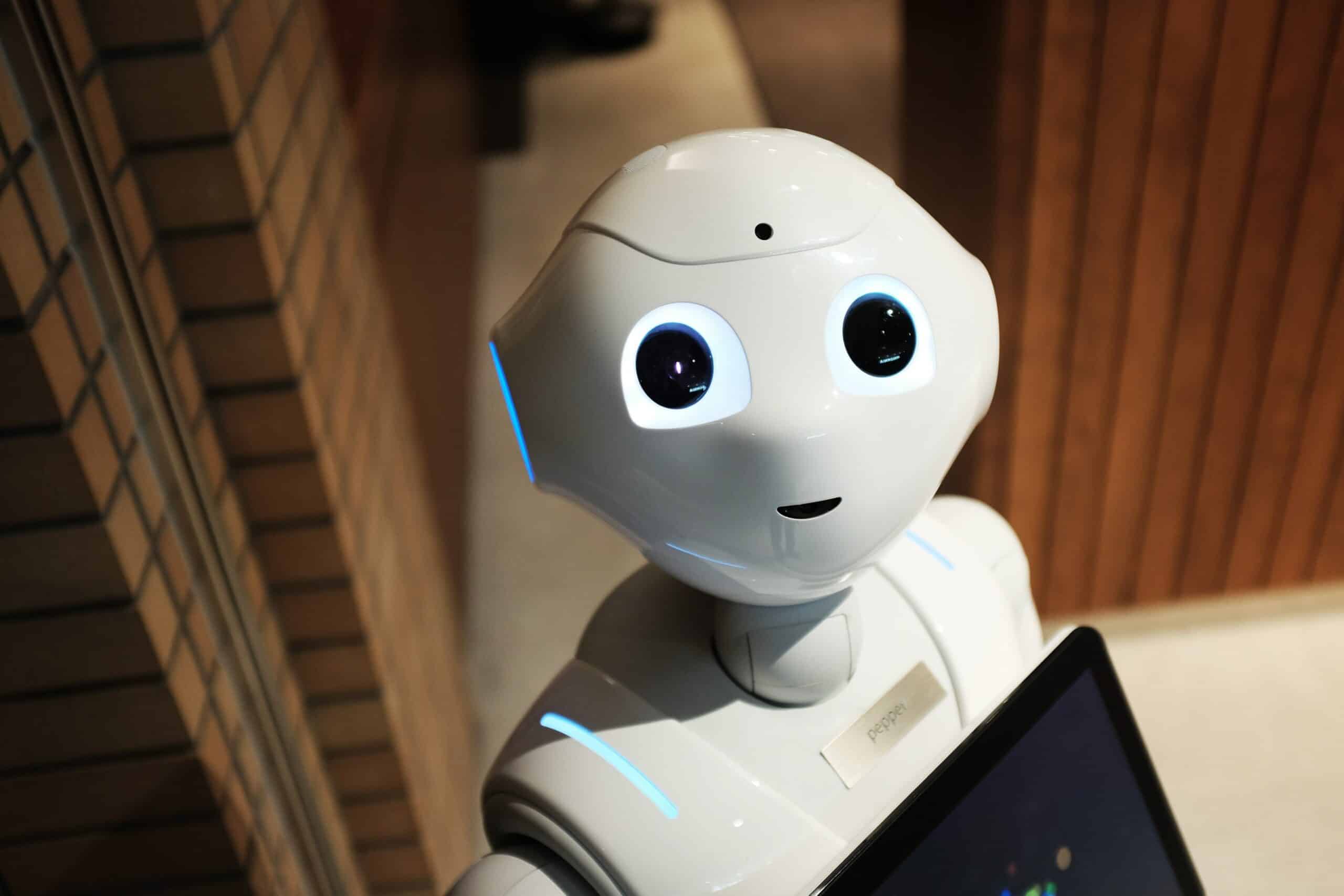 Robot Concierge helping with software selection