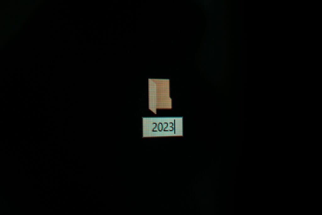 Desktop folder named 2023